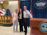 2024-05-02 Lunch with Katie in Pentagon AF Executive Dining Room 03 copy Katie treated Steve (and Steph) to a birthday lunch in the Pentagon Executive Dining Room.
